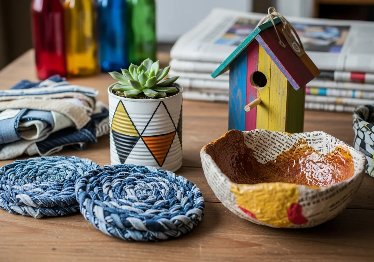 Handgjorda presenter från återvunna material